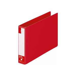 (まとめ) ライオン事務器ペットファイル A5ヨコ 2穴 180枚収容 背幅35mm 赤 No.60-A5E 1冊 【×3セット】