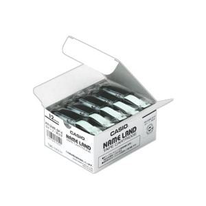 (まとめ) カシオ(CASIO) NAME LAND(ネームランド) スタンダードテープ 12mm 白(黒文字) 5個入×20パック