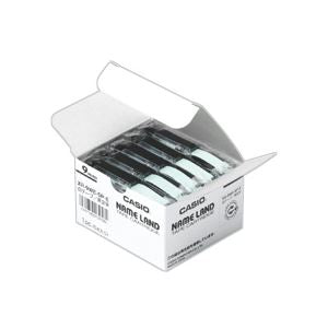 (まとめ) カシオ(CASIO) NAME LAND(ネームランド) スタンダードテープ 9mm 透明(黒文字) 5個入×20パック
