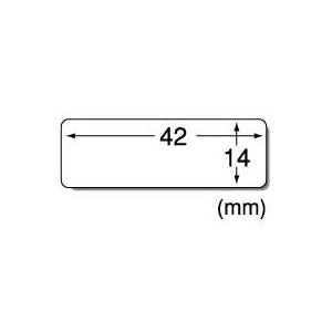 (まとめ) エーワン透明保護ラベル ネーム・表示用 14×42mm 08380 1パック(120片:15片×8シート) 【×5セット】