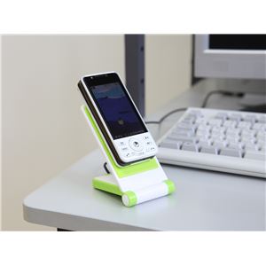 (まとめ)アーテック USBポート付携帯ホルダー グリーン 【×15セット】