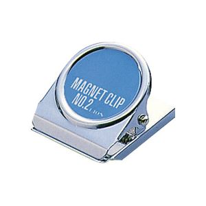 (まとめ) ライオン事務器マグネットクリップ(裏面マグネット付) W38×D45×H28mm CS-2 1個 【×5セット】