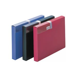 (まとめ) ライオン事務器ハンドファイル A4 背幅35mm 黒 HF-863 1冊 【×2セット】