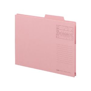 ライオン事務器持出しフォルダー A4 ピンク A4-APF-K 1セット(10冊)