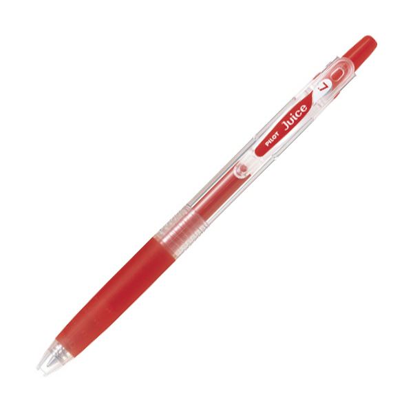 (まとめ) パイロットゲルインキボールペン ジュース 細字0.7mm レッド LJU-10F-R 1セット(5本) 【×3セット】