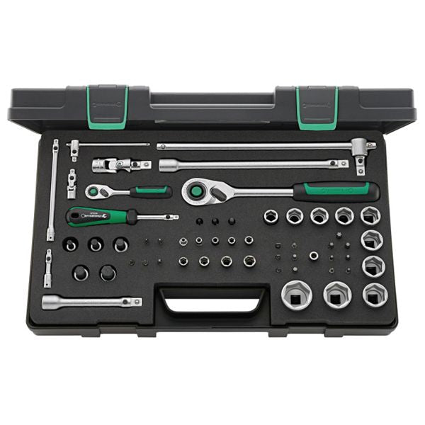 STAHLWILLE スタビレー 57点入 1/4・1/2SQ ソケットセット ケース付 全長480mm 40/52/45/12QR 工具 ツール DIY 作業工具