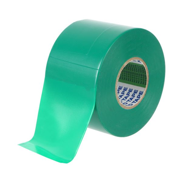 (まとめ) ニトムズビニルテープ No.21 幅広 50mm×20m 緑 J3423 1巻 【×3セット】
