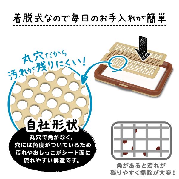 (まとめ)ドッグトレー専用シーツ破れ防止カバー ブラウン【×3セット】 (犬 衛生用品/トイレ)【代引不可】