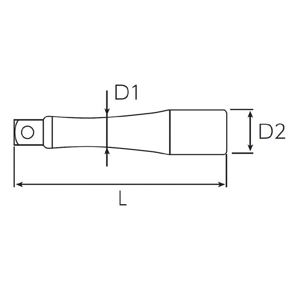 KTC 京都機械工具 6.3SQ エクステンションバー 200mm BE2-200 工具 ツール DIY 作業工具