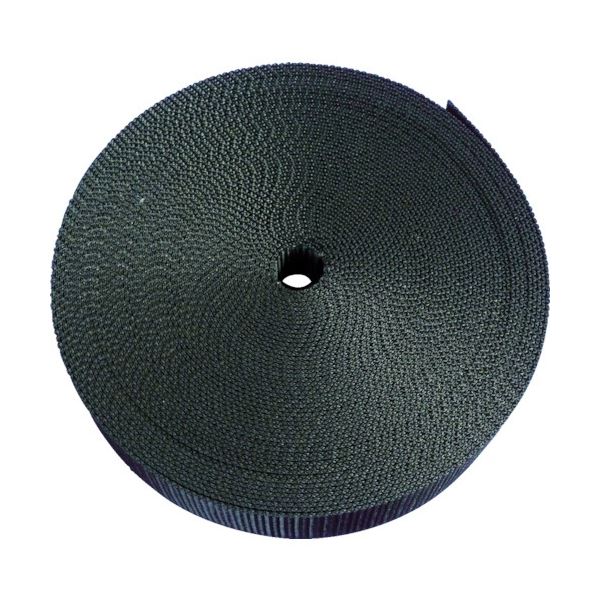 TRUSCO ナイロン平ベル 1.2t×25mm×10m 黒 TNB2510-BK 1巻