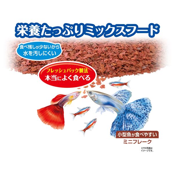 (まとめ)パックDEフレーク グッピー・テトラの主食 75g 熱帯魚用フード 【×3セット】【代引不可】