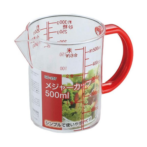(まとめ) 和平フレイズジー・クック メジャーカップ 500ml GC-257 1個 【×2セット】