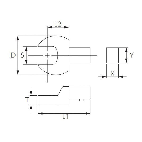 KTC 京都機械工具 9X12スパナ交換ヘッド 17mm GX0912-S17 工具 ツール DIY 作業工具