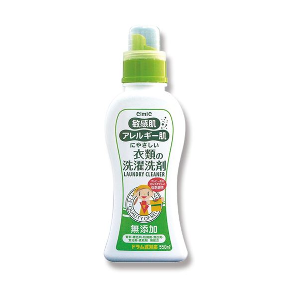 (まとめ) コーセー エルミー敏感肌・アレルギー肌にやさしい衣類の洗濯洗剤 本体 550ml 021663 1本 【×2セット】