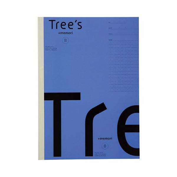 (まとめ)日本ノート Tree s B5 Pメモリ B罫30枚バイオレット(×10セット)