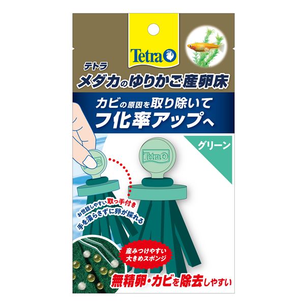 (まとめ)テトラ メダカのゆりかご産卵床 グリーン【×10セット】 (観賞魚/水槽用品)【代引不可】