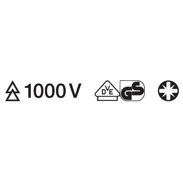 KNIPEX クニペックス 9825-01 ポジドライブ 絶縁 ドライバー 1000V 工具 ツール DIY 作業工具 道具