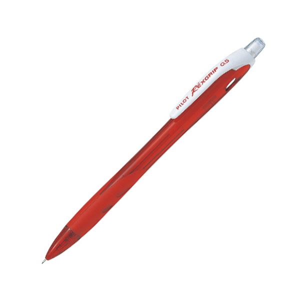 (まとめ) パイロットシャープペンシル レックスグリップ 0.5mm (軸色:レッド) HRG-10R-R5 1セット(10本) 【×2セット】