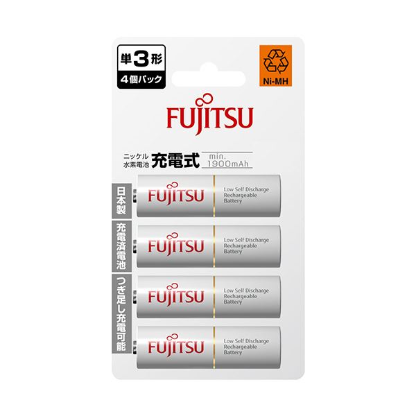 FDK 富士通ニッケル水素電池 スタンダードタイプ 単3形 HR-3UTC(4B) 1パック(4本)