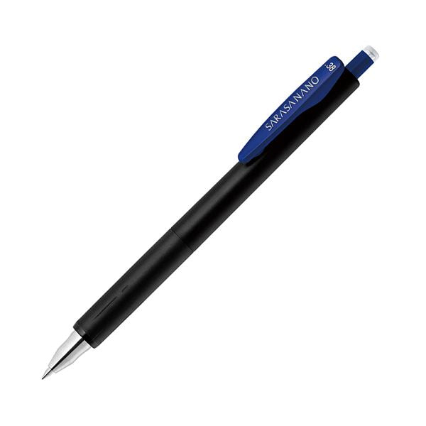 ゼブラジェルボールペン サラサナノ 0.38mm 青 JJX72-BL-N 1セット(10本)