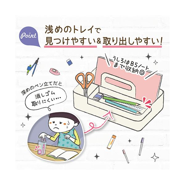 ソニック リビガク ハコボート磁石付トレイでかんたん整理 ブルー LV-5022-B 1個