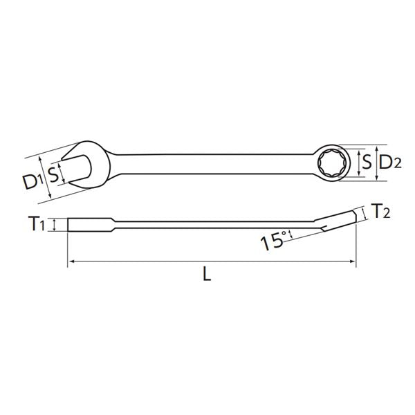 KTC 京都機械工具 コンビネーションレンチ 5/8inch MS2-5/8 レンチ 工具 ツール DIY 作業工具