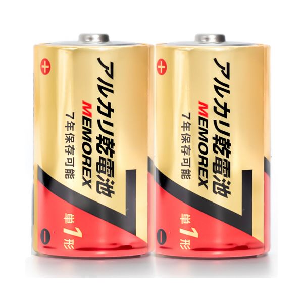 メモレックス・テレックス アルカリ乾電池単1形 LR20/1.5V 10S7 1パック(10本)