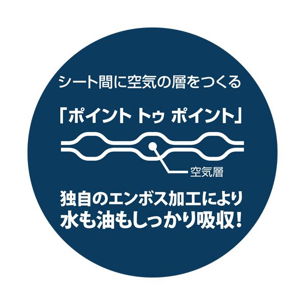 (まとめ) TANOSEEキッチンタオル 75カット/ロール 1パック(6ロール) 【×3セット】