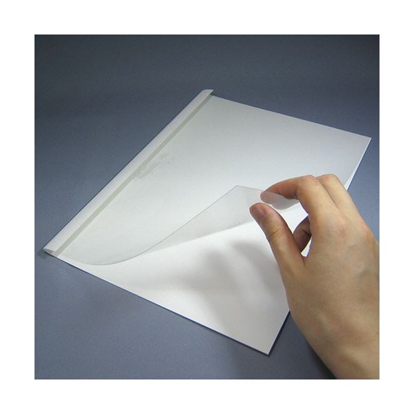 ジャパンインターナショナルコマース とじ太くん専用クリアカバー A4タテ 背幅15mm ホワイト 41100061パック(10冊)