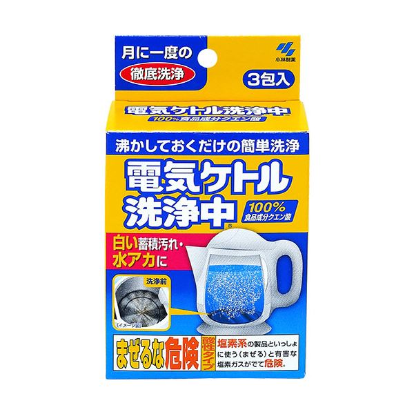 (まとめ)小林製薬 電気ケトル洗浄中 1箱(3包) 【×5セット】