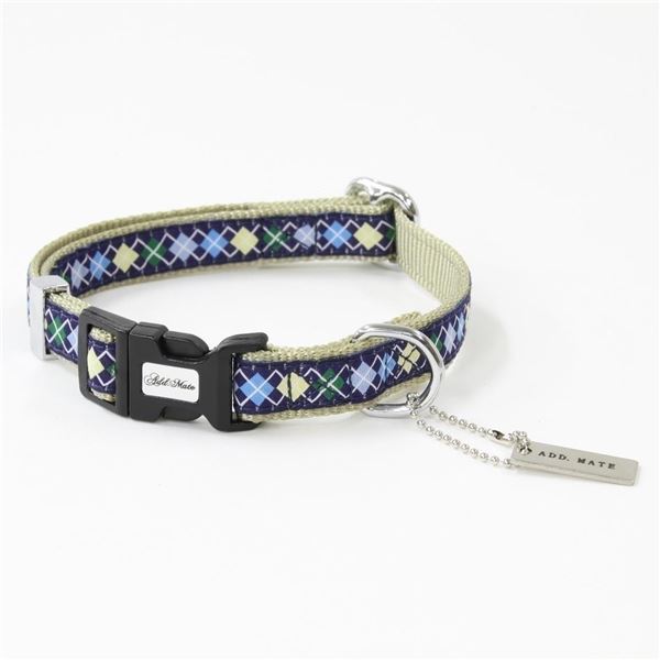 (まとめ)アーガイルカラー S ブルー【×2セット】 (犬用品/首輪)【代引不可】