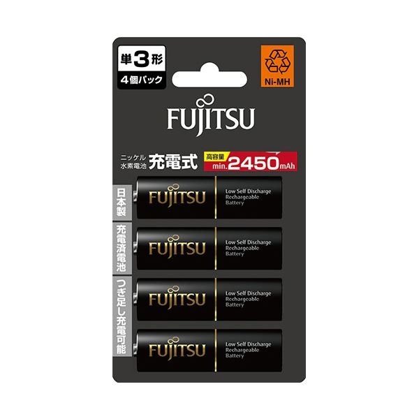 FDK 富士通ニッケル水素電池 高容量タイプ 単3形 HR-3UTHC(4B) 1パック(4本)