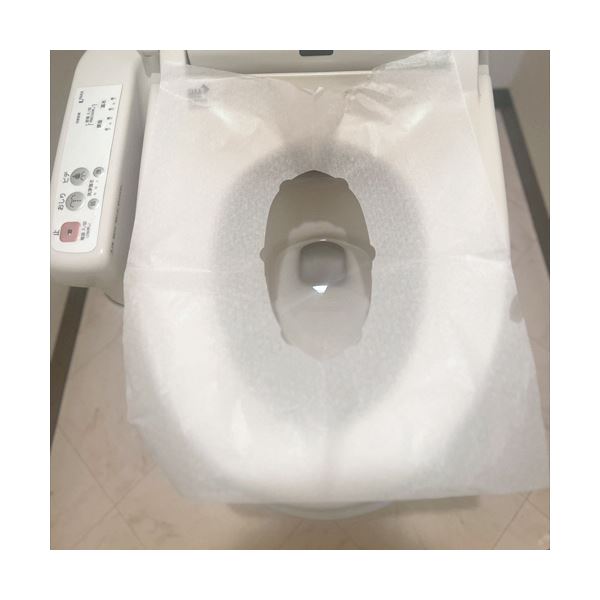 (まとめ) カネモ商事便座シートペーパー 中抜き OKN300 1パック(150枚) 【×3セット】