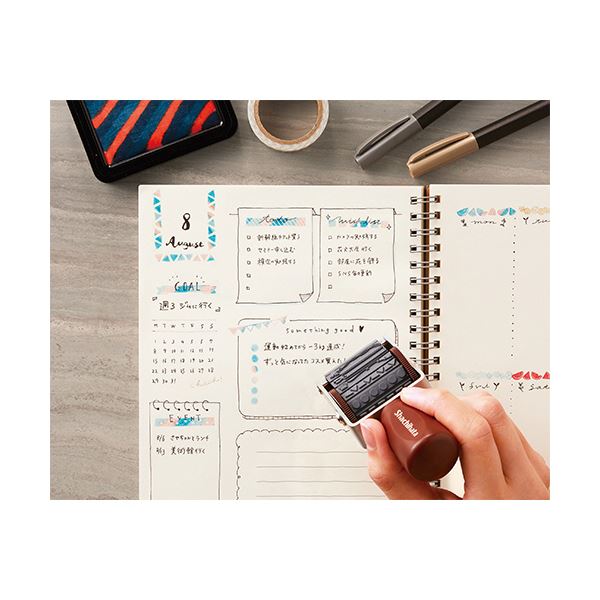 シヤチハタ 回転デコレーションスタンプ 食べ物 NRD-13A3 1個
