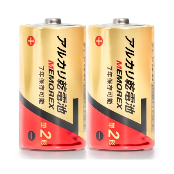 メモレックス・テレックス アルカリ乾電池単2形 LR14/1.5V 10S7 1パック(10本)