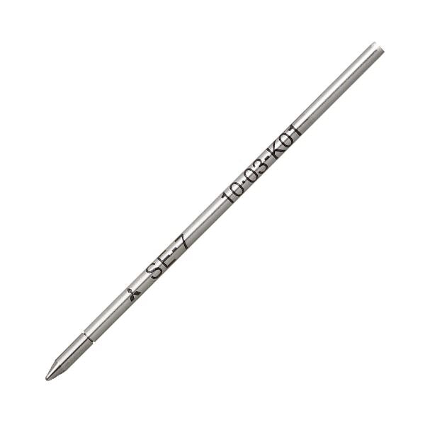 (まとめ) 三菱鉛筆油性ボールペン替芯 0.7mm 黒 SE7.24 1セット(10本) 【×3セット】