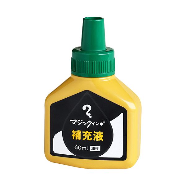 (まとめ)寺西化学 マジックインキ用補充インキ60ml 緑 MHJ60J-T4 1本【×5セット】