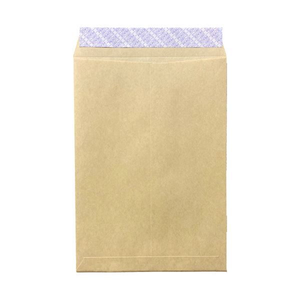 高春堂 ピースR40再生紙クラフト封筒 テープのり付 角6 85g/m2 〒枠なし 636-00 1パック(100枚)