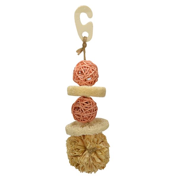 (まとめ)ナチュラルハンガー くす玉【×5セット】 (小動物用品/玩具)【代引不可】