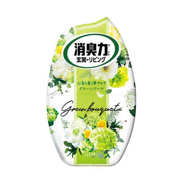 (まとめ) エステーお部屋の消臭力 グリーンブーケ 400mL 1個 【×5セット】