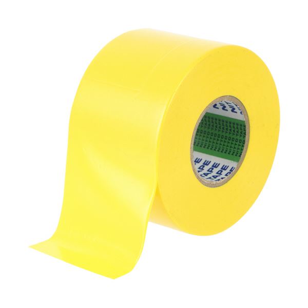 (まとめ) ニトムズビニルテープ No.21 幅広 50mm×20m 黄 J3422 1巻 【×3セット】