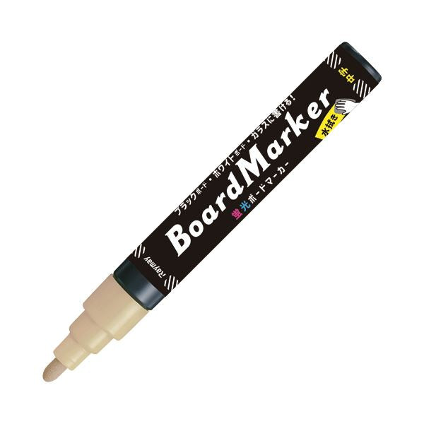 (まとめ)レイメイ藤井 蛍光ボードマーカー 中字ベージュ LBM1046J 1本【×10セット】