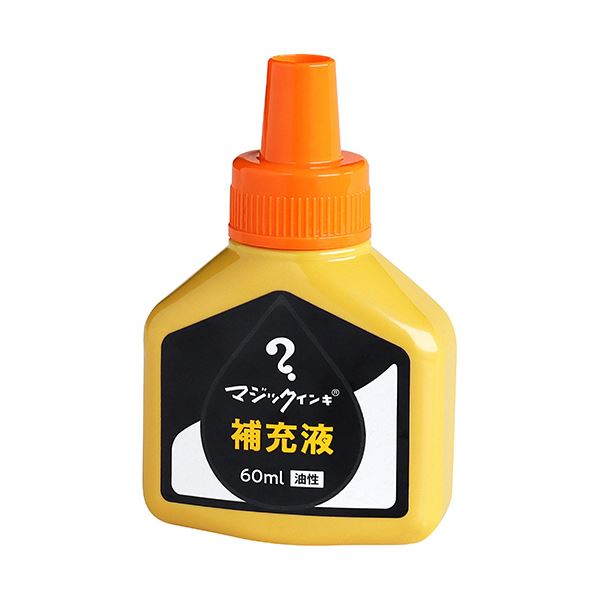 (まとめ)寺西化学 マジックインキ用補充インキ60ml 橙 MHJ60J-T7 1本【×5セット】