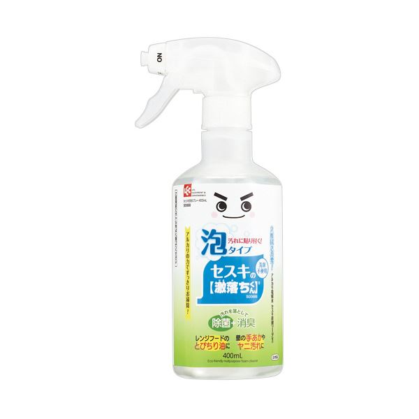 (まとめ) レック 激落ちくんセスキ密着泡スプレー 本体 400ml 1本 【×3セット】
