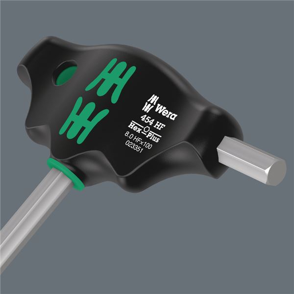 WERA ヴェラ ヘックスプラスドライバー T型ハンドル六角 六角サイズ8mm 軸長200mm 023353 工具 ツール DIY 作業工具 道具