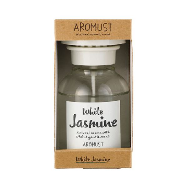 (まとめ) 晴香堂 アロマストナチュラル リキッド ホワイトジャスミン 210ml 1本 【×2セット】