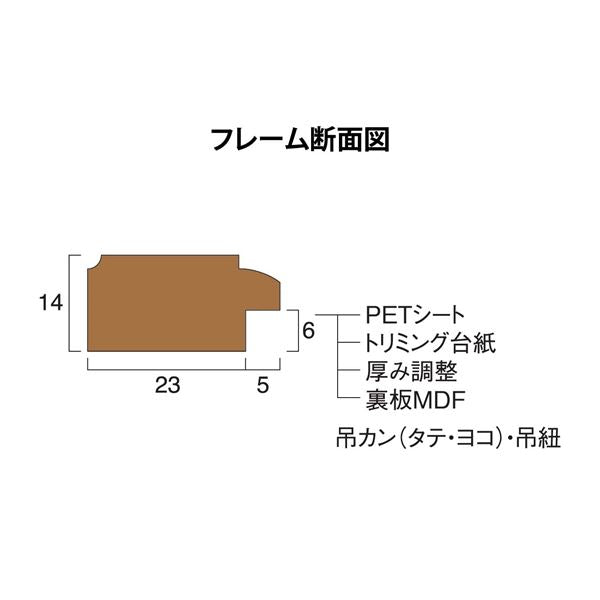 賞状額 絵画額 ポスター額 コピー用紙 トリミング用紙付き SP A4(大) 収納寸法:222×309mm ブラウン 額 額縁 フレーム