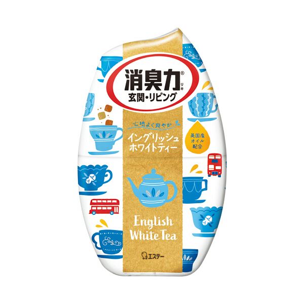 (まとめ) エステーお部屋の消臭力 イングリッシュホワイトティー 400mL 1個 【×5セット】