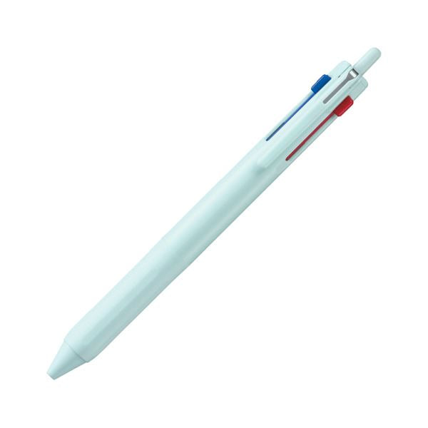 (まとめ)三菱鉛筆 ジェットストリーム3色ボールペン 0.5mm (軸色:アイスブルー) SXE350705.32 1本【×5セット】
