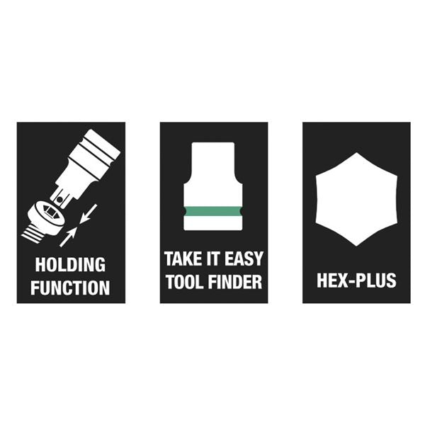 WERA ヴェラ 差込角3/8DR Hex-Plus ビットソケット 先端サイズ8mm 全長100mm 003040 工具 ツール DIY 作業工具 道具